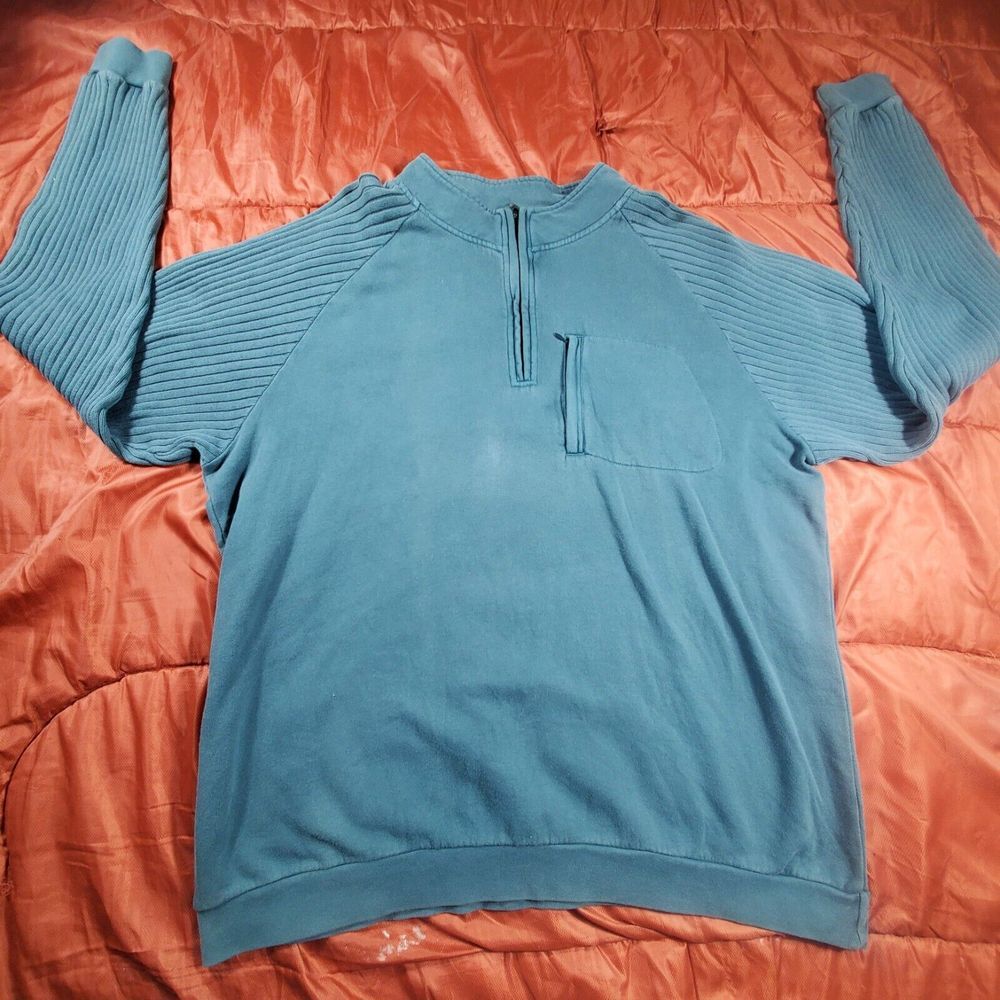 Cabela's Quarter Zip 1/4 Thick Pullover Men's 2XL Sweater‎